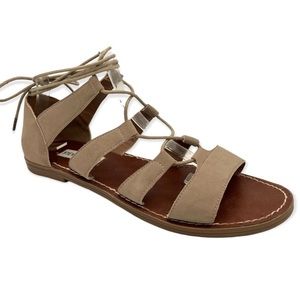 Steve Madden Womens Gladiator Sandals "Gabriela" Lace Up Shoes Size 7.5 Flats